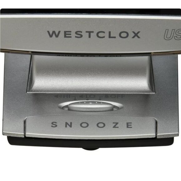 2X Digital Desk Table Alarm Clock BUNDLE USB Charging Port Black Silver - Picture 12 of 12